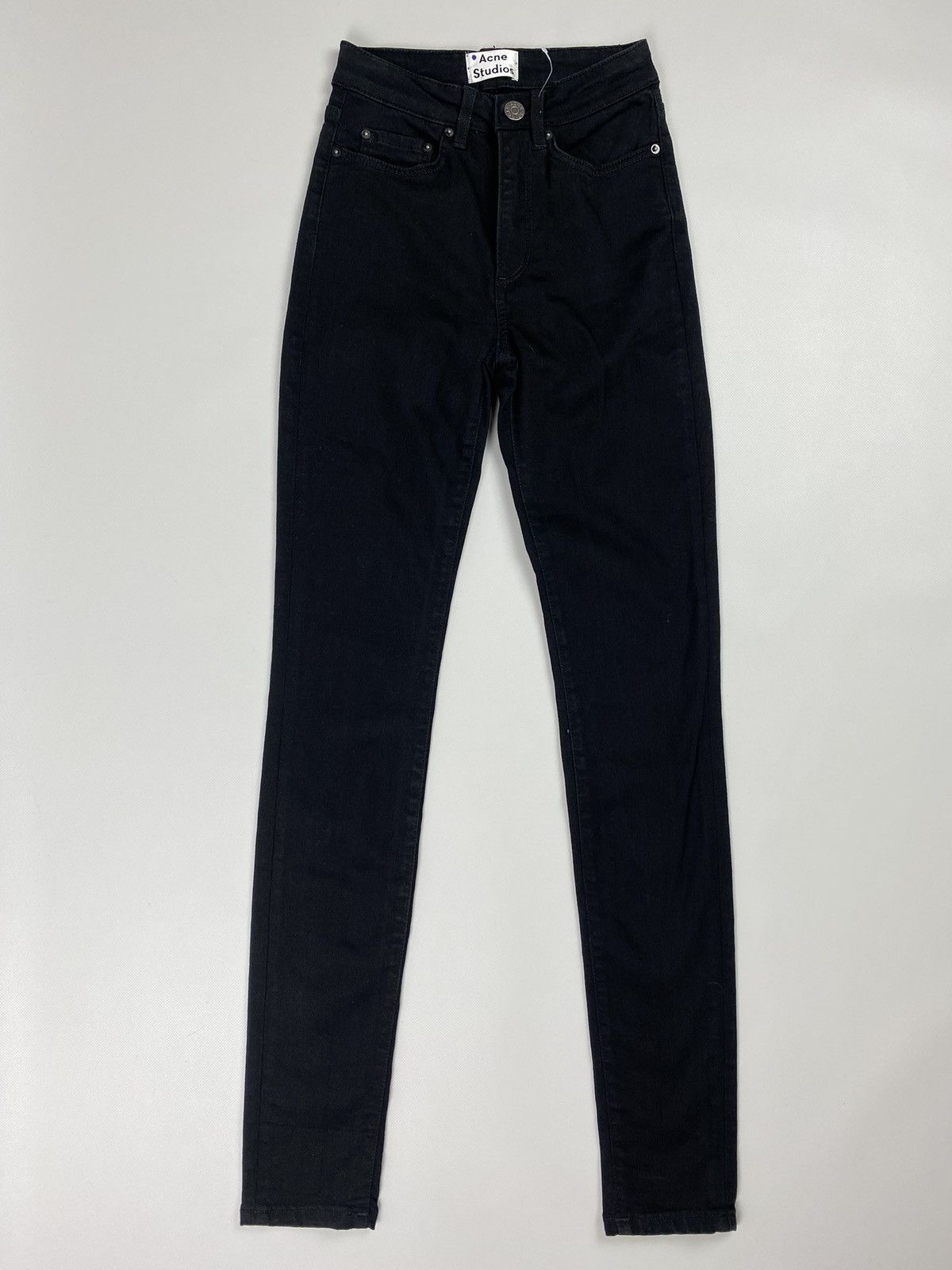 Acne Studios Acne Studios Pin Black ladies jeans size 23 / 32 black Size 23" - 1 Thumbnail