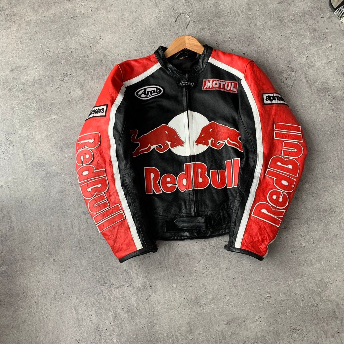 Persuasion Som svar på lav lektier Red Bull Red Bull Racing Moto Leather Jacket Vintage | Grailed