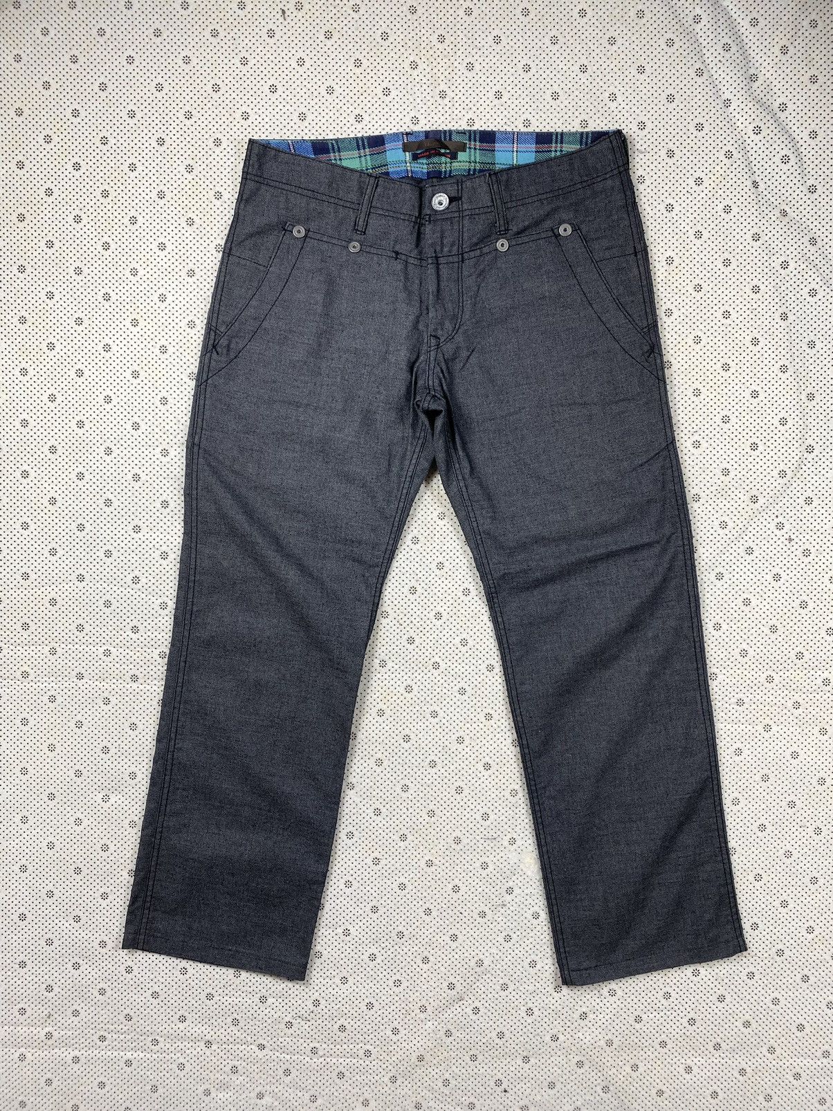 Japanese Brand Salt & Papper Pant By Blue Ways Japanease Brand Size US 35 - 1 Thumbnail