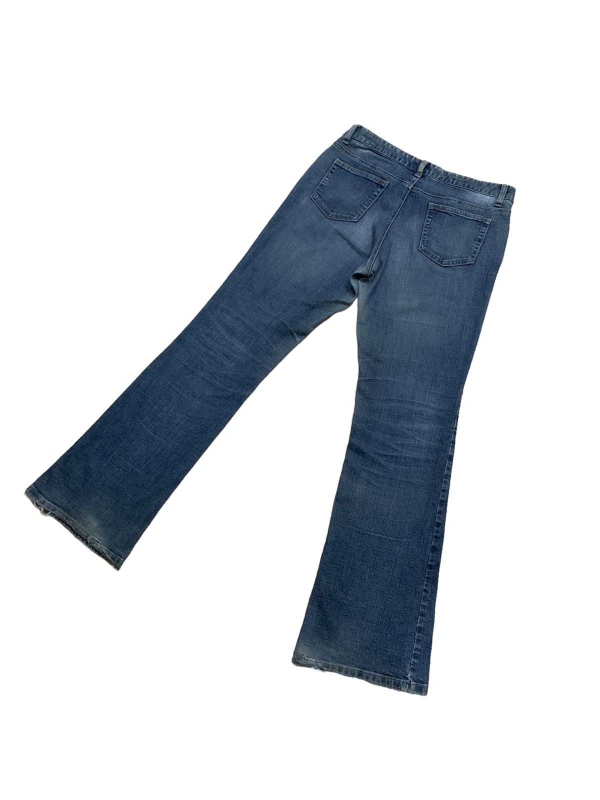 If Six Was Nine × Japanese Brand × Le Grande Bleu (L.G.B.) 🔥Flare🔥 Vintage Theoria Bootcut Distress Jeans Size 28" / US 6 / IT 42 - 9 Thumbnail