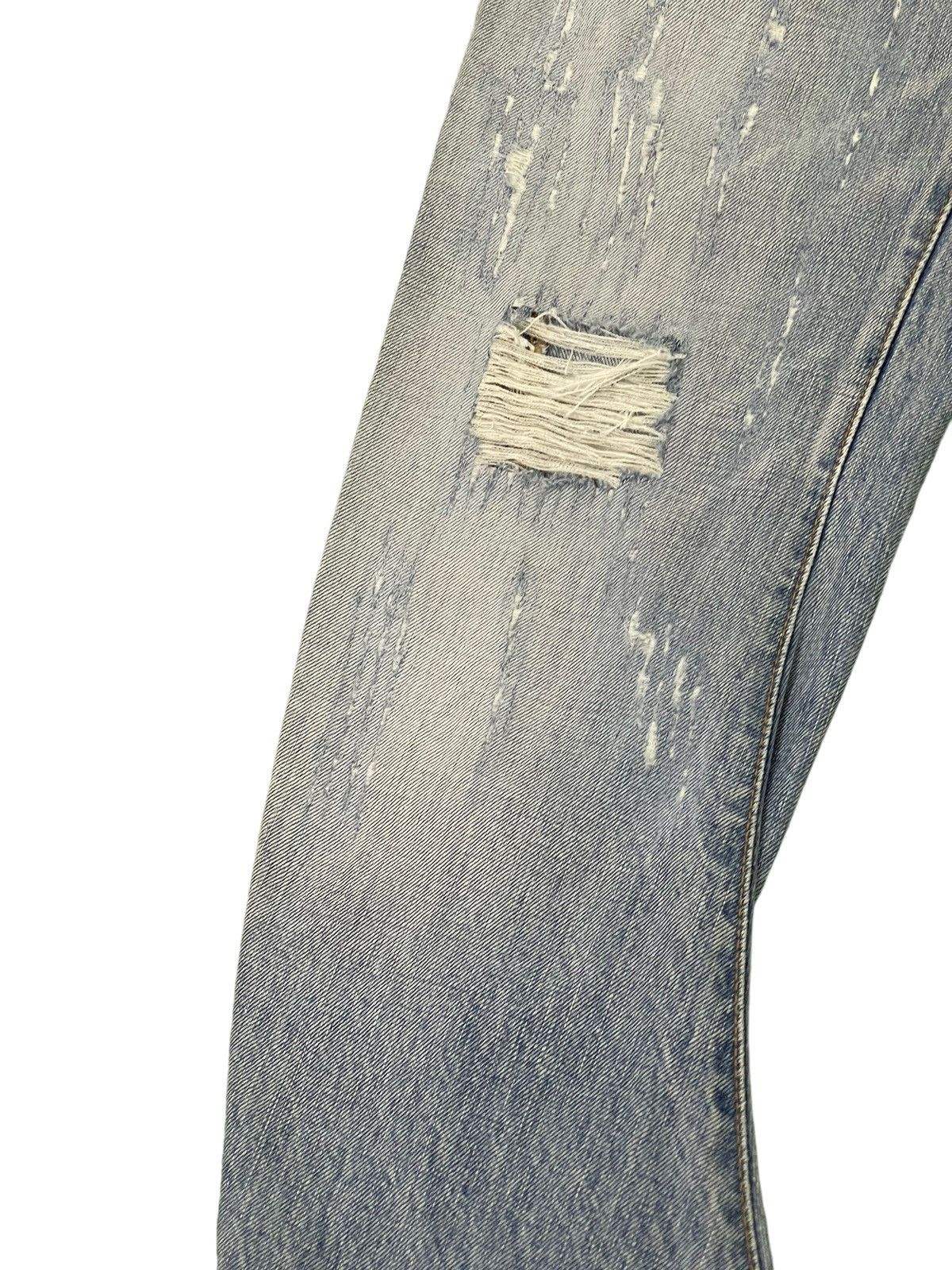 Japanese Brand Flare Jeans WJK Japan Distress Banana Curv Leg Boot Cut 6🟦0 Size US 30 / EU 46 - 6 Thumbnail