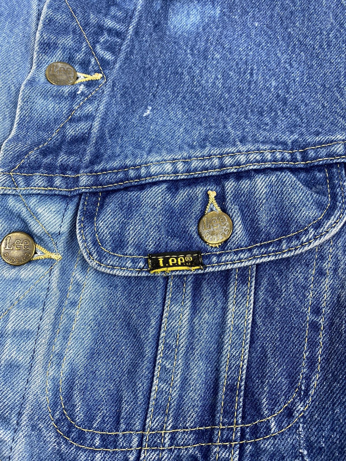 Lee 🔥LASTDROP🔥 90s Made In USA Lee Denim Jeans Trucker Jacket Size M / US 6-8 / IT 42-44 - 6 Thumbnail