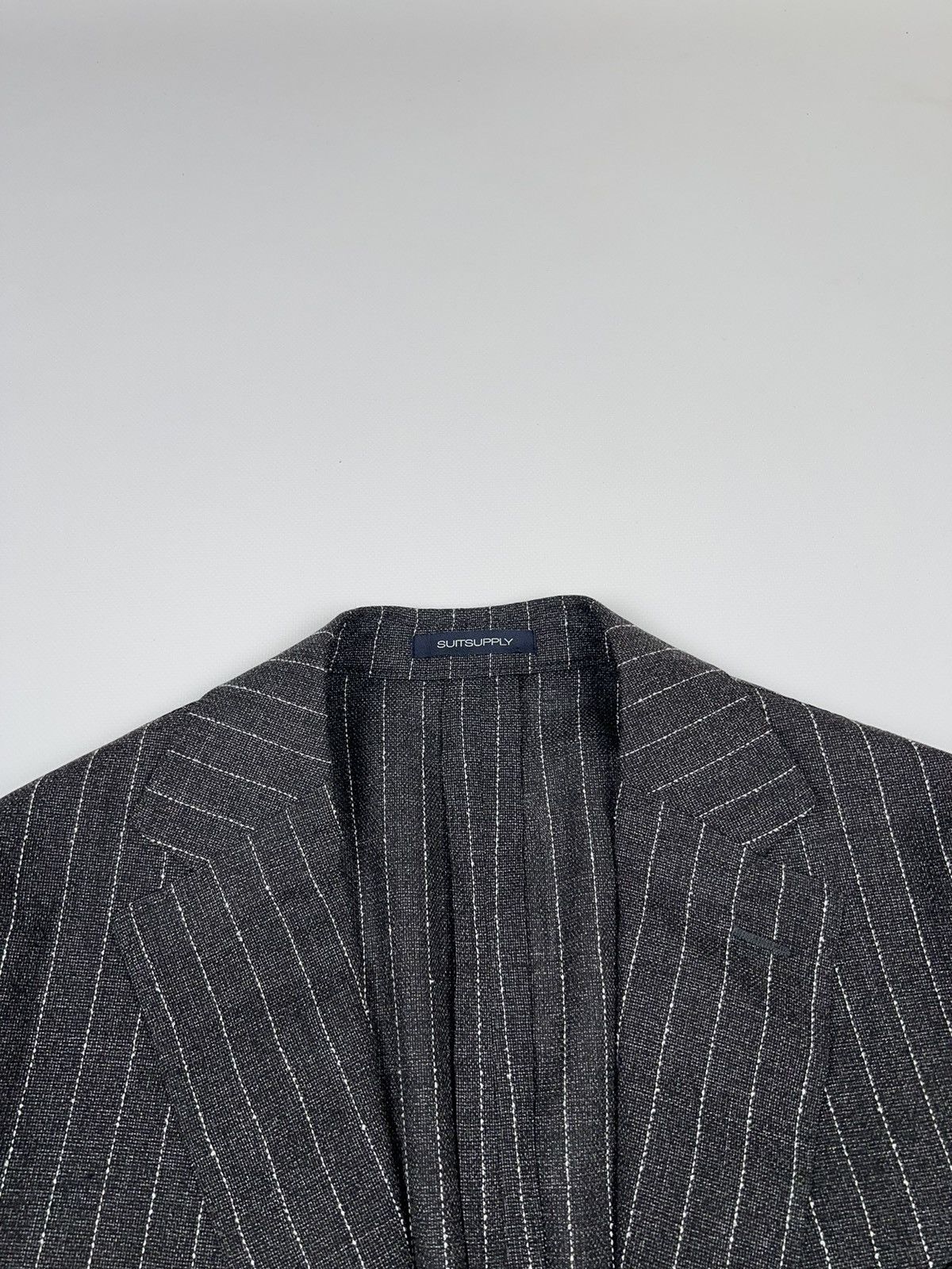 Suitsupply Suitsupply Striped Wool Havana Patch Traveler Blazer Jacket Size 40R - 9 Thumbnail