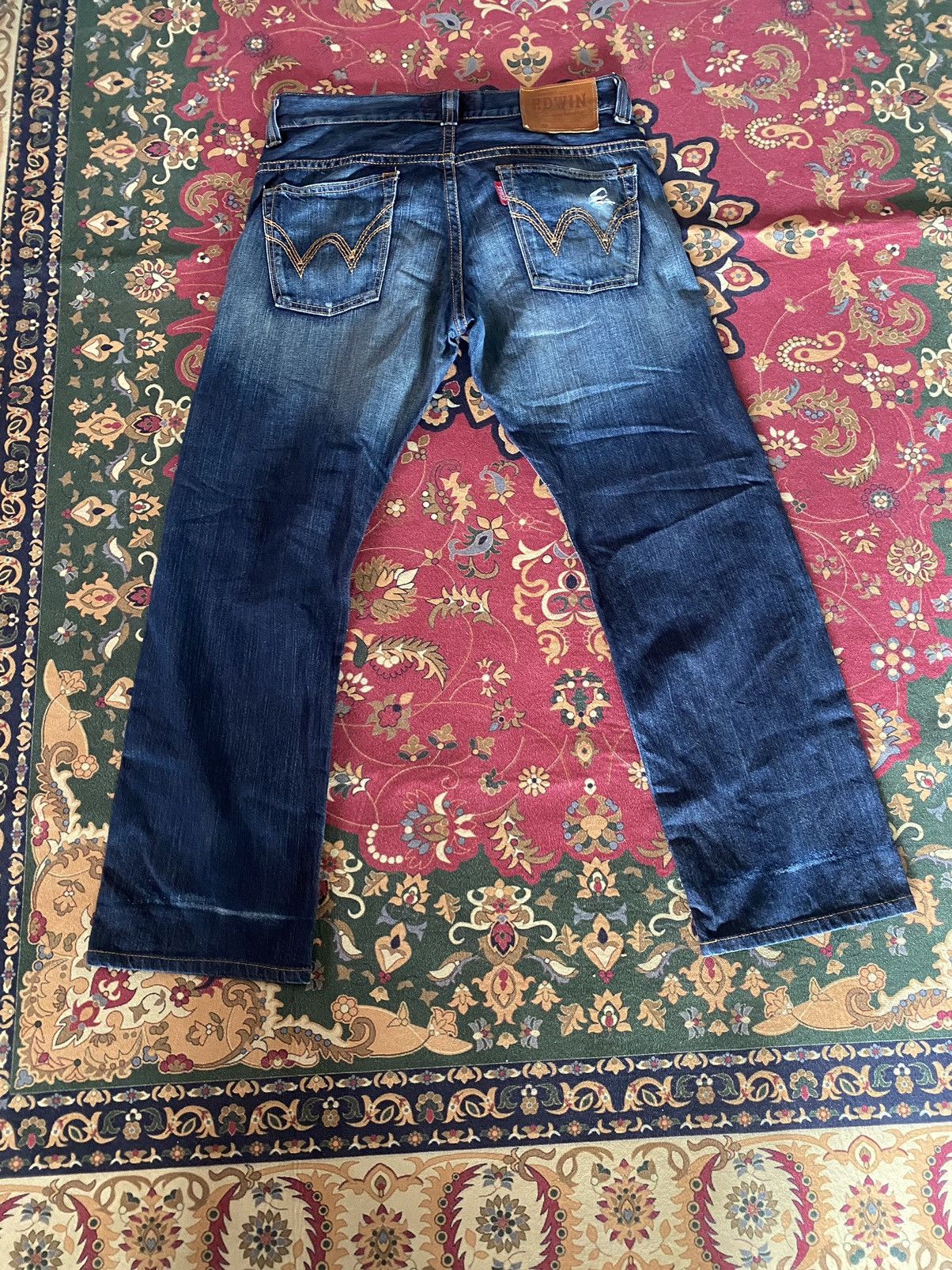 Edwin × Japanese Brand × Vintage Vintage Edwin Exclusive Vintage Distressed Denim 35 Size US 35 - 2 Thumbnail