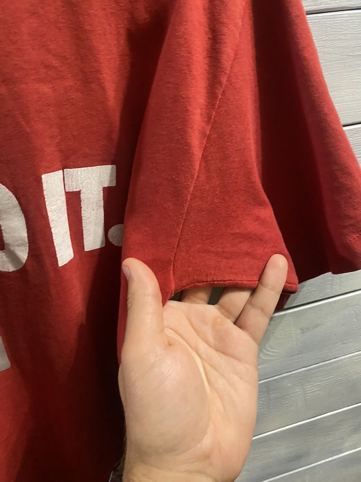 Nike Rare Vintage T-Shirt Nike 90’ Just Do It . Big Logo Swoosh. Size US S / EU 44-46 / 1 - 9 Thumbnail
