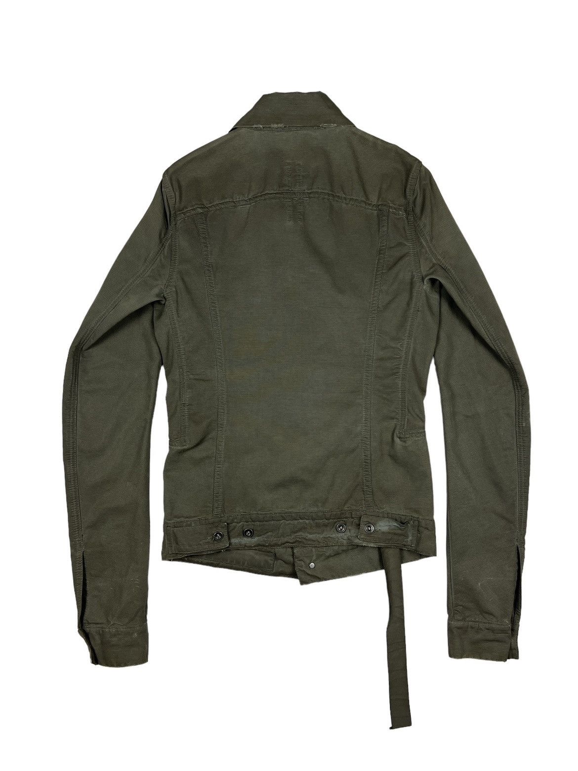 Rick Owens Archive FW07 Rick Owens DRKSHDW Waxed Grosgrain Jacket Size US S / EU 44-46 / 1 - 2 Thumbnail