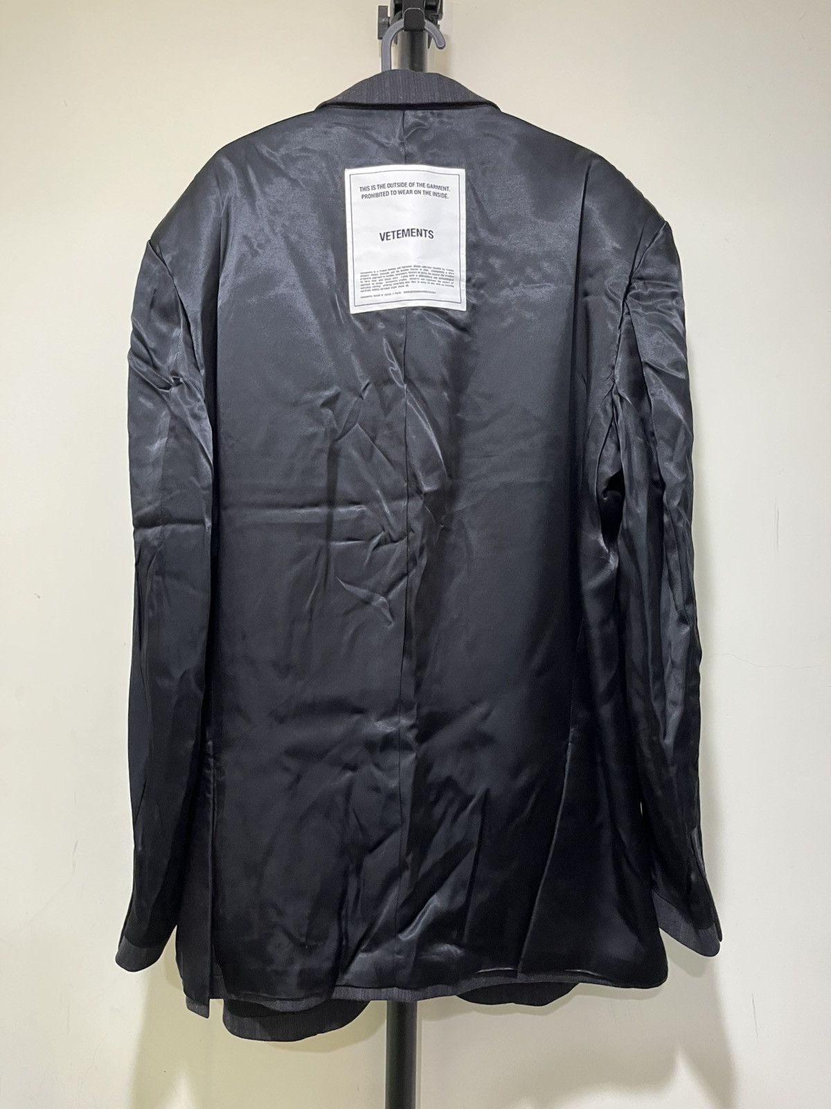 Vetements VETEMENTS Inside Out Jacket Blazer Size 38S - 3 Thumbnail