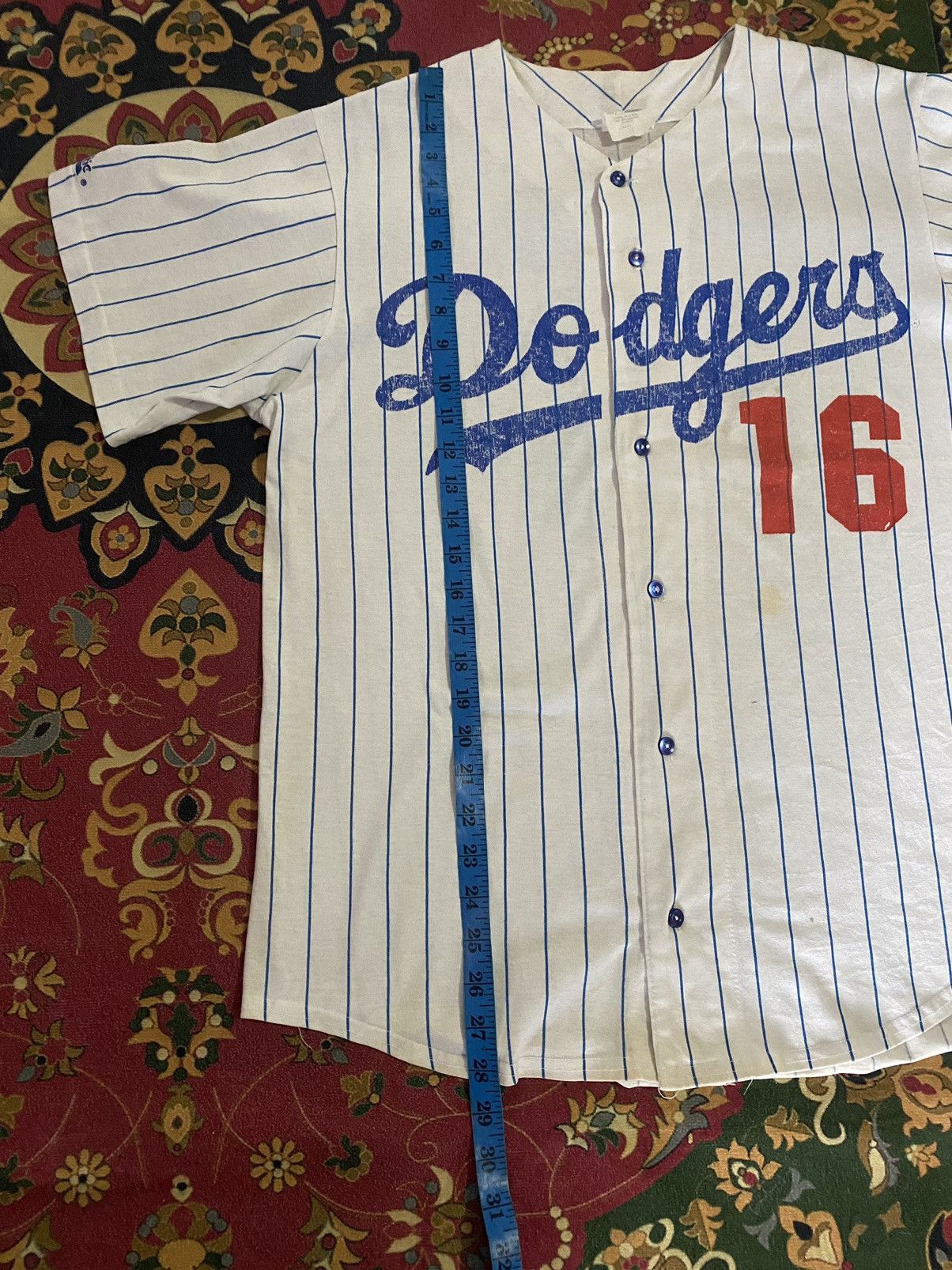 MLB Vintage Majestic Dodgers NOMO 16 Rare Tshirt Size US L / EU 52-54 / 3 - 13 Thumbnail
