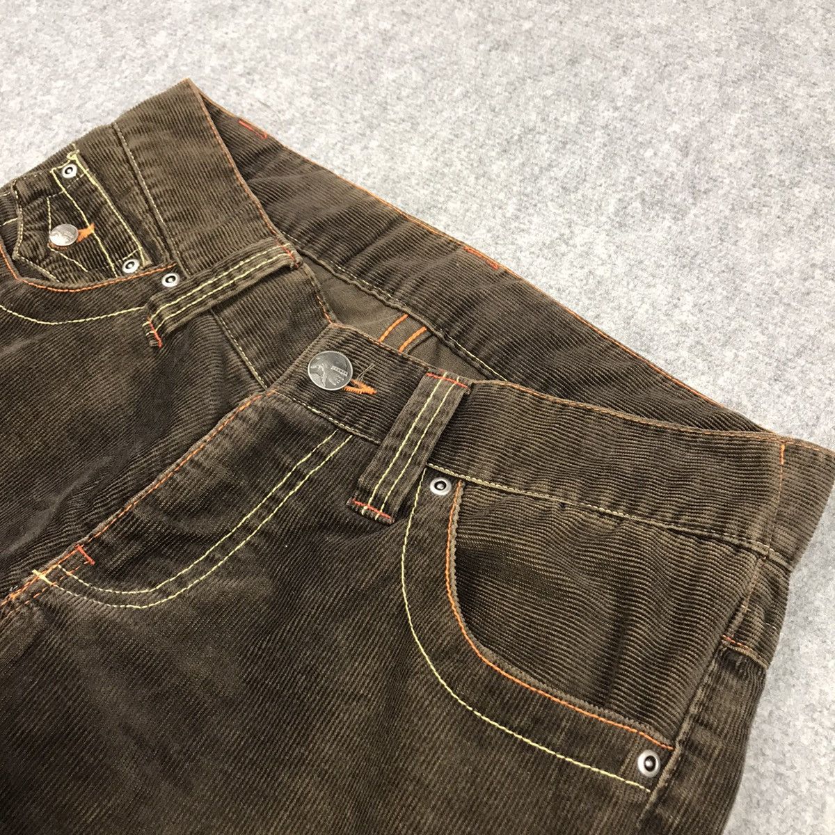 Japanese Brand FLARED CORDUROY🔥JUN MEN BROWN BOOTCUT PANTS Size US 30 / EU 46 - 9 Thumbnail