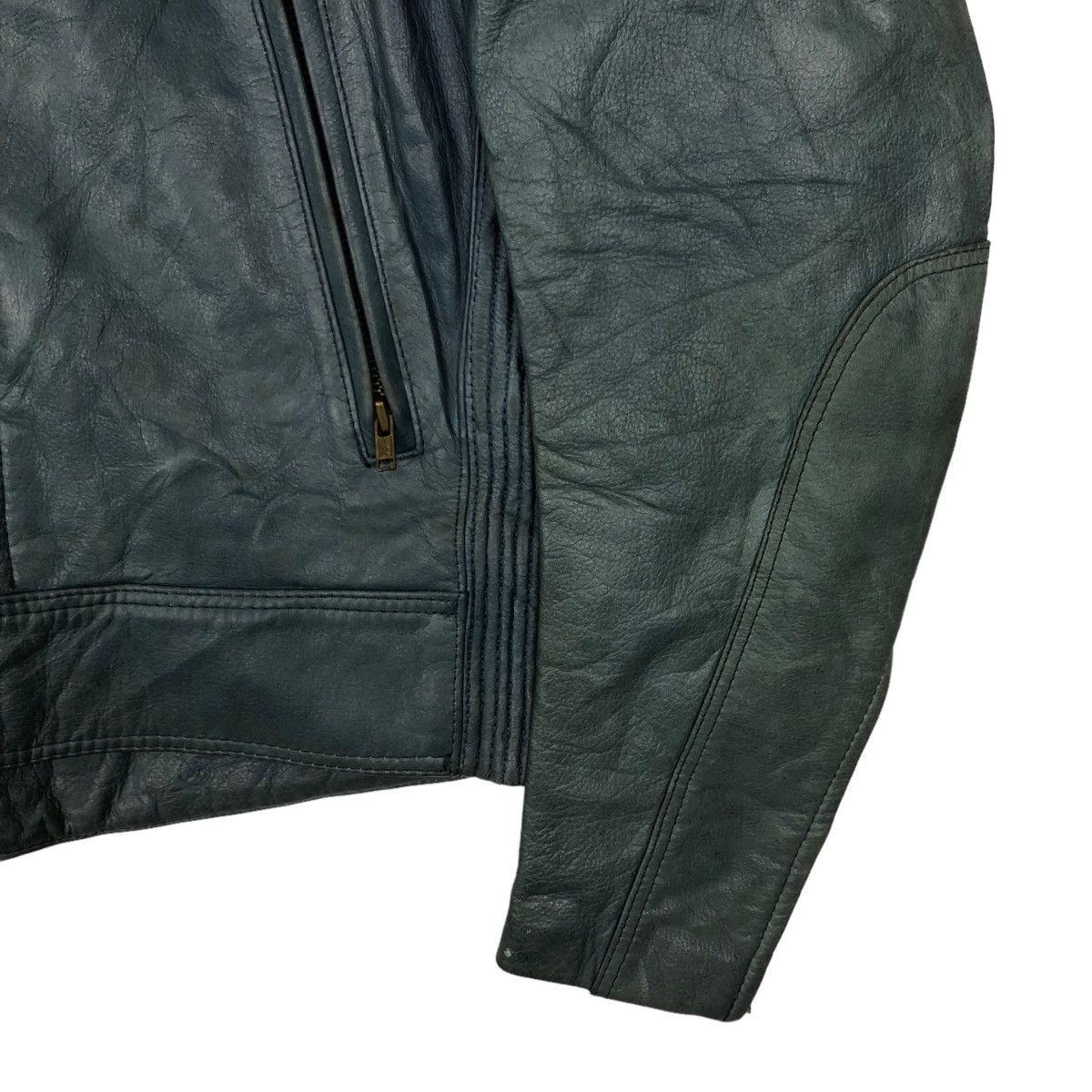 Japanese Brand VINTAGE RACING MOTORCYCLE LEATHER JACKET BOLDOR BY HONDA Size US M / EU 48-50 / 2 - 4 Thumbnail
