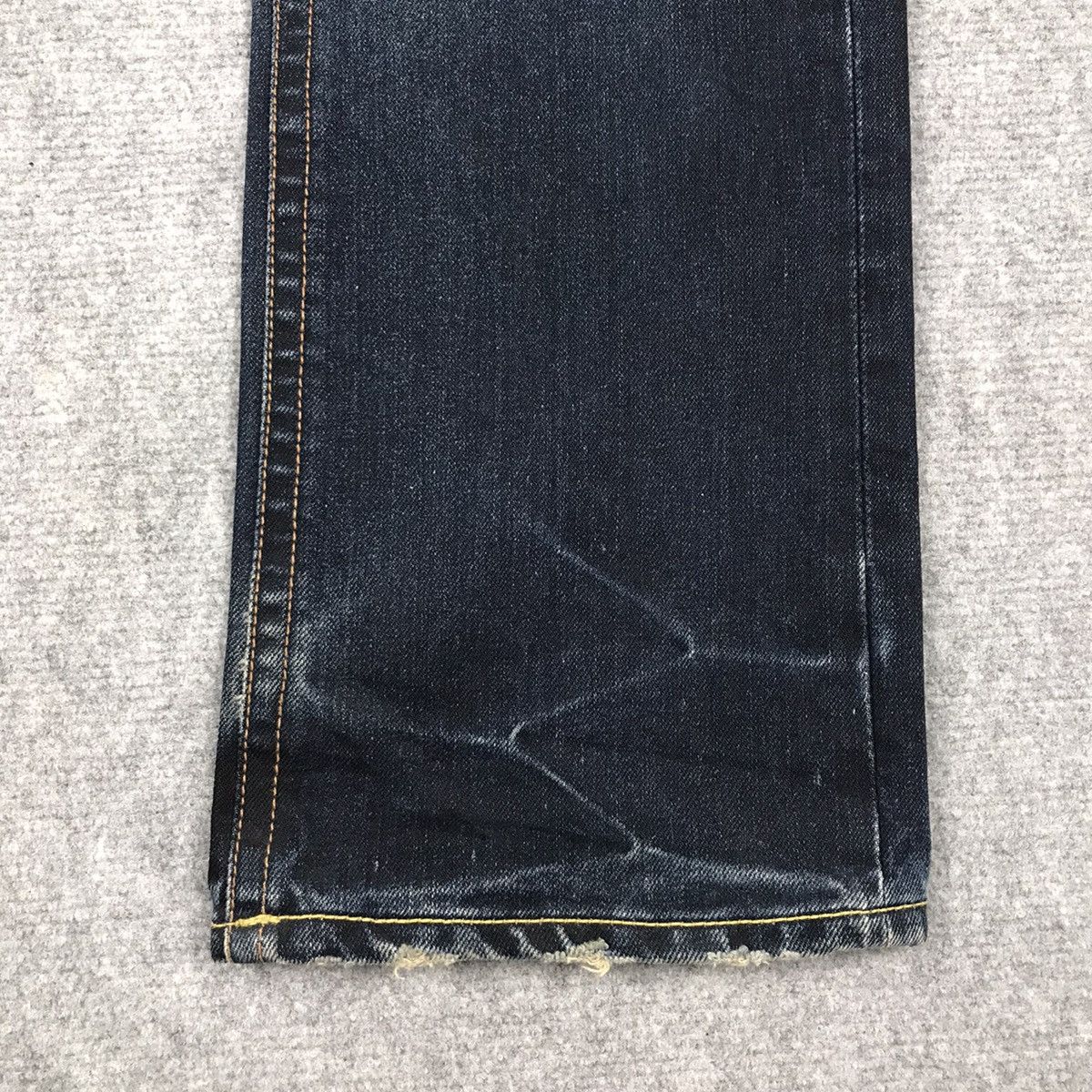 Japanese Brand × TROVE RIPPED DISTRESSED💀BLUE FADED TROVE DENIM PANTS Size US 33 - 4 Thumbnail