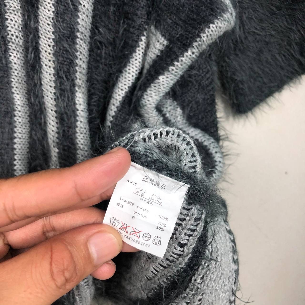 Aran Isles Knitwear × Japanese Brand Avant Garde Walvote Mohair Shearling Knitwear Size US M / EU 48-50 / 2 - 5 Thumbnail