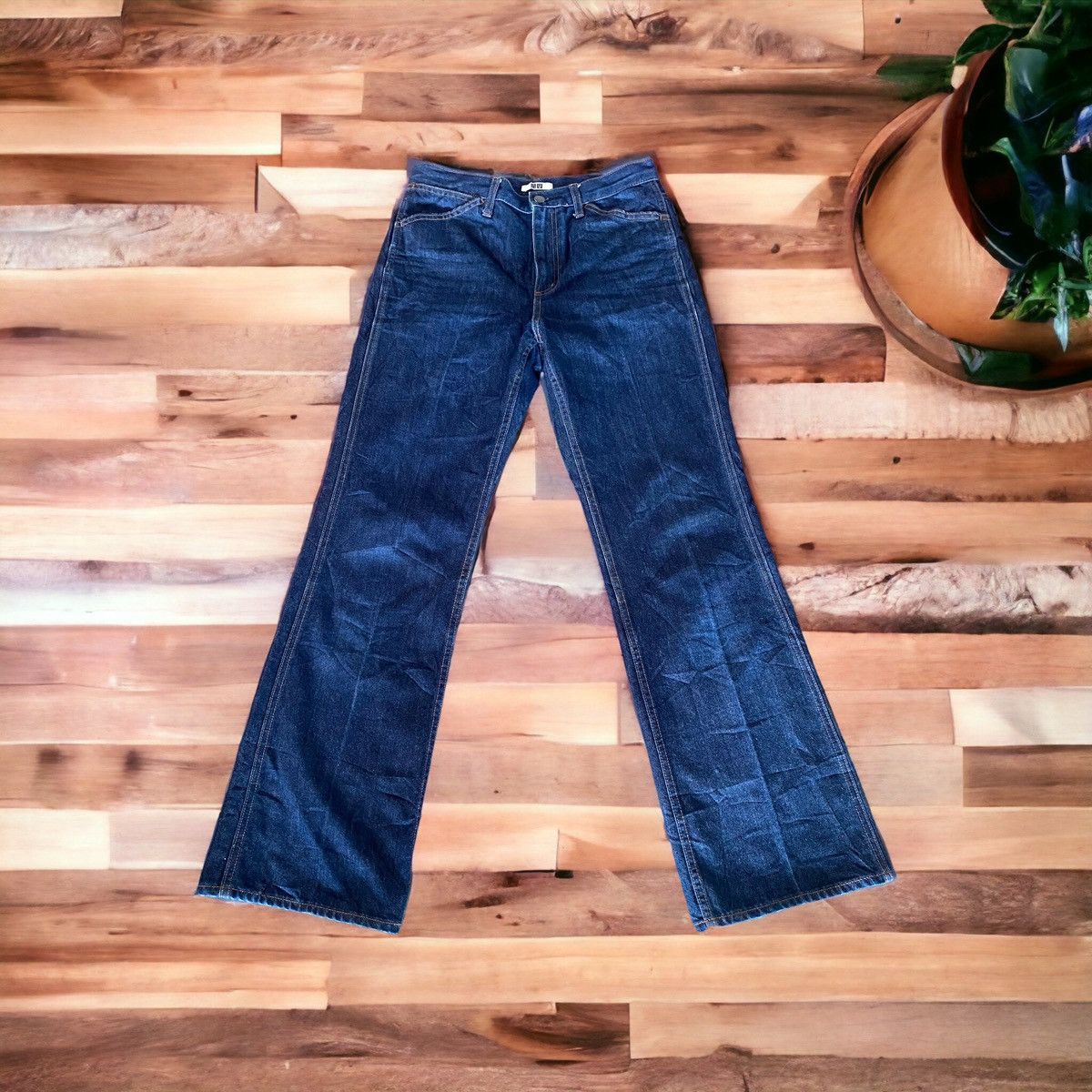 JNCO × Uniqlo × Vintage 🔥VERY COOL🔥Uniqlo Bootcut Denim Pant 30 Size US 30 / EU 46 - 1 Thumbnail