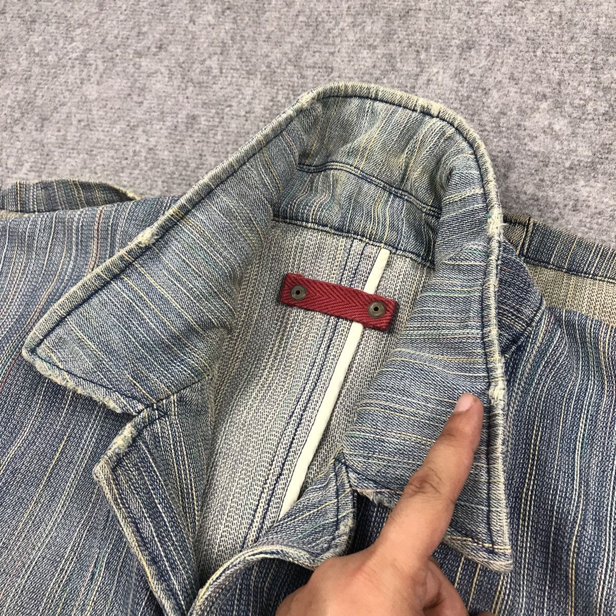 Blue Blue Japan × Japanese Brand DENIM JAPANESE BUTTON UP JACKET Size US L / EU 52-54 / 3 - 16 Thumbnail