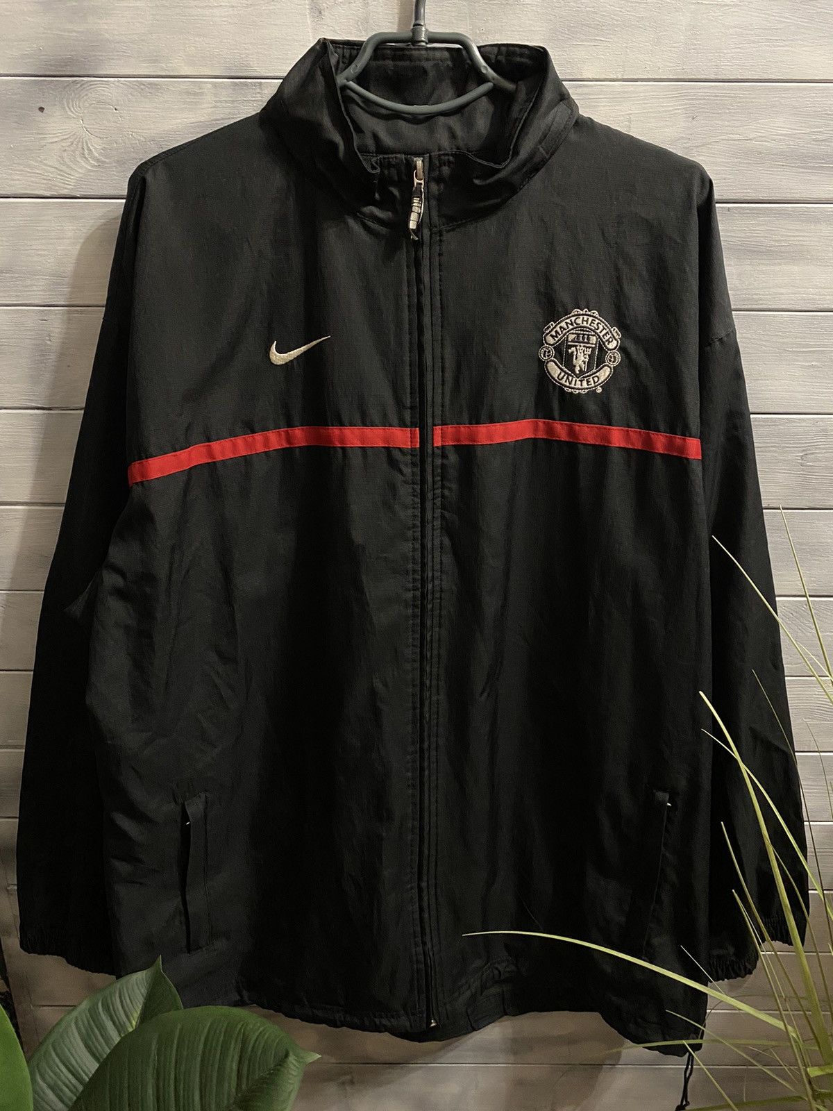 NIKE MANCHESTER UNITED SOCCER TRACK on sale JACKET BLACK ronaldo