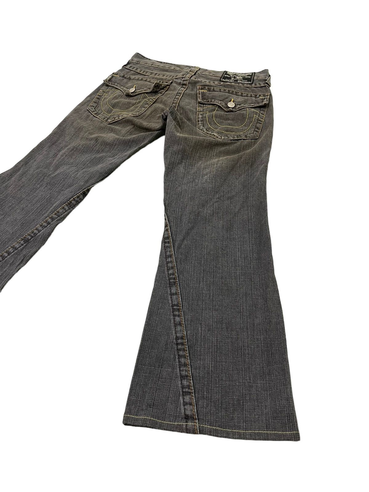 Japanese Brand Flare Jeans True Religion USA Distress Boot Cut 6🟦0 Size US 34 / EU 50 - 13 Thumbnail