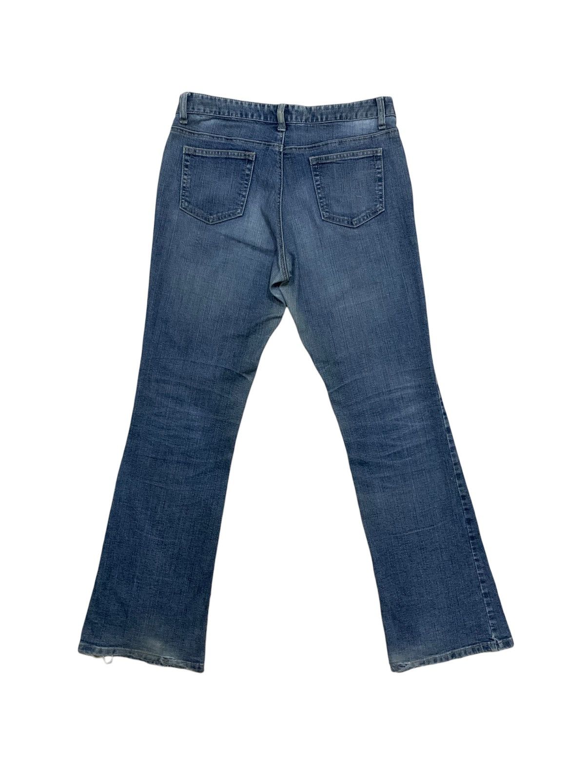 If Six Was Nine × Japanese Brand × Le Grande Bleu (L.G.B.) 🔥Flare🔥 Vintage Theoria Bootcut Distress Jeans Size 28" / US 6 / IT 42 - 2 Thumbnail