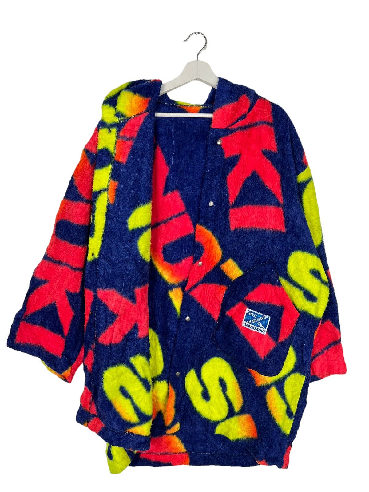 Sports Specialties 🔥 RARE VINTAGE TEAM SUZUKI PRINTED FLEECE OVERSIZED JACKET Size US M / EU 48-50 / 2 - 1 Thumbnail