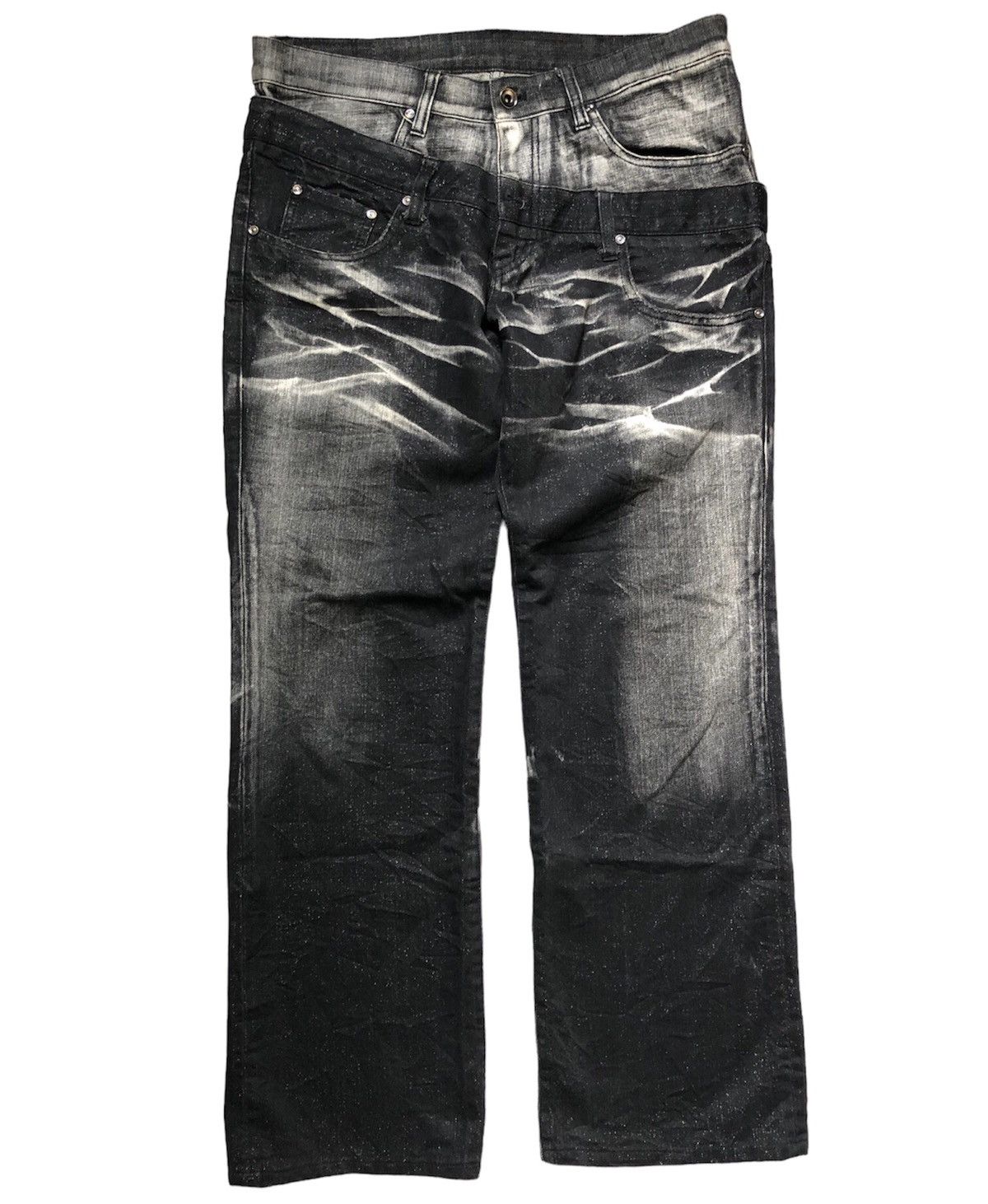 ABAHOUSE × If Six Was Nine × Le Grande Bleu (L.G.B.) Abahouse double waist denim pants Size US 34 / EU 50 - 1 Thumbnail