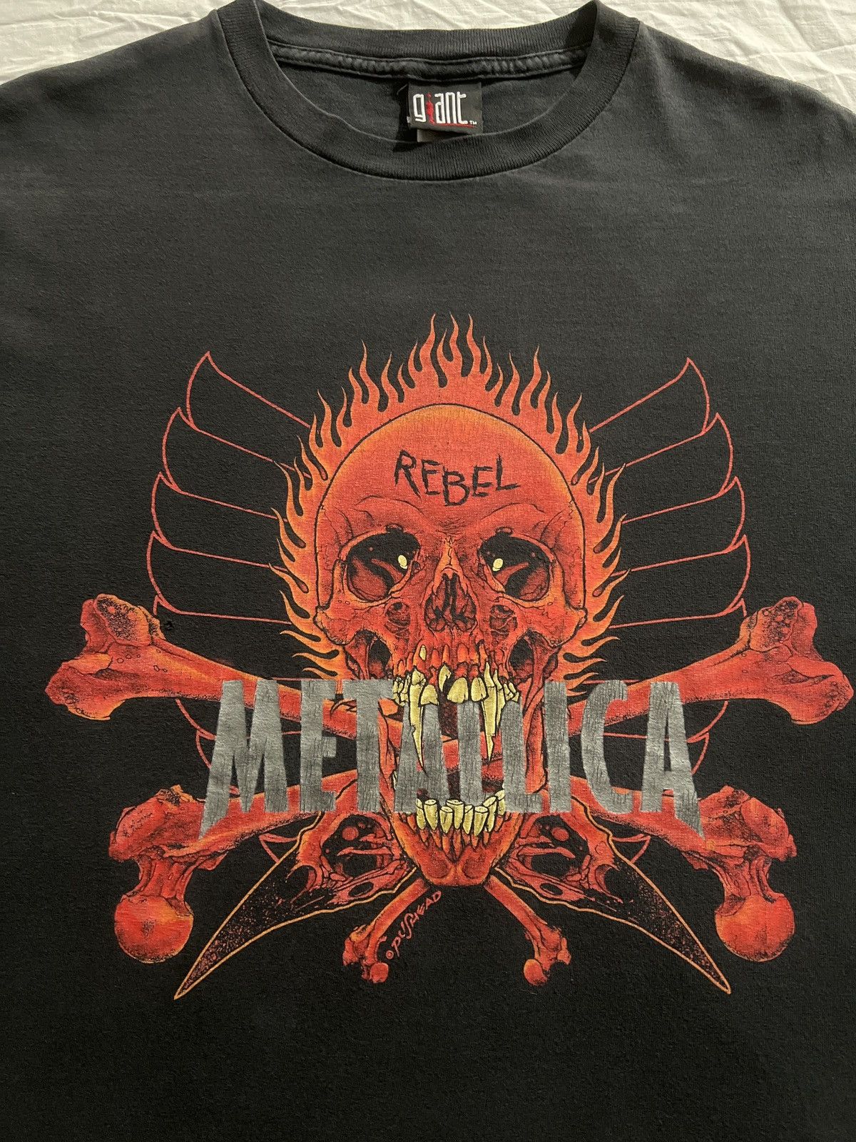 Vintage Vintage Metallica t shirt Rebel Pushead Giant 1997 | Grailed