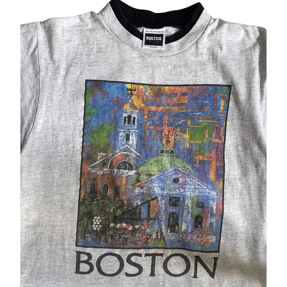 Vintage Vintage Boston art tee Size US M / EU 48-50 / 2 - 2 Thumbnail
