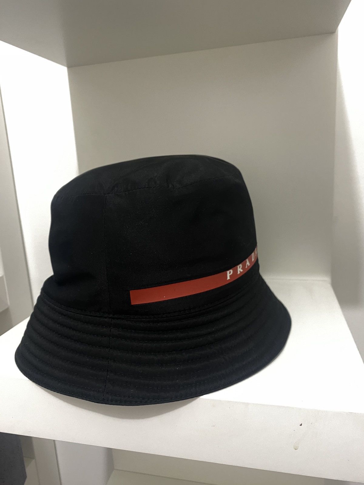 Prada Black Nylon Prada Bucket Hat Size ONE SIZE - 4 Thumbnail