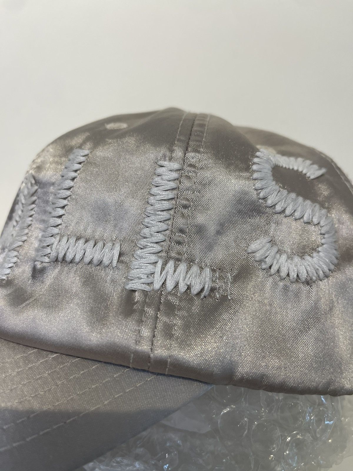 Cactus Plant Flea Market × Human Made CPFM X Human Made Dry Alls Satin Silver Cap 2018 Size ONE SIZE - 8 Thumbnail