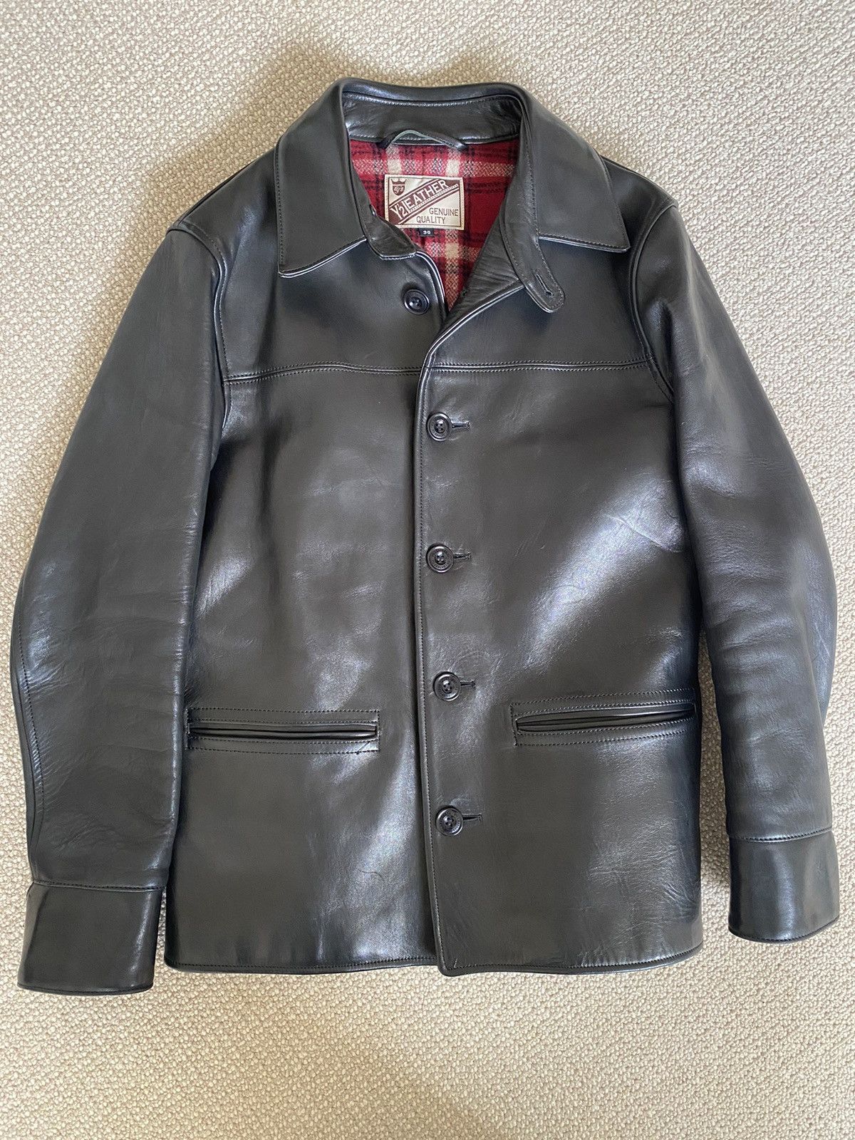 Y'2 LEATHER ECO HORSE 30’S CAR COAT ECO HORSE 30'S CAR COAT[ EC-76 ] | Y'2 LEATHER