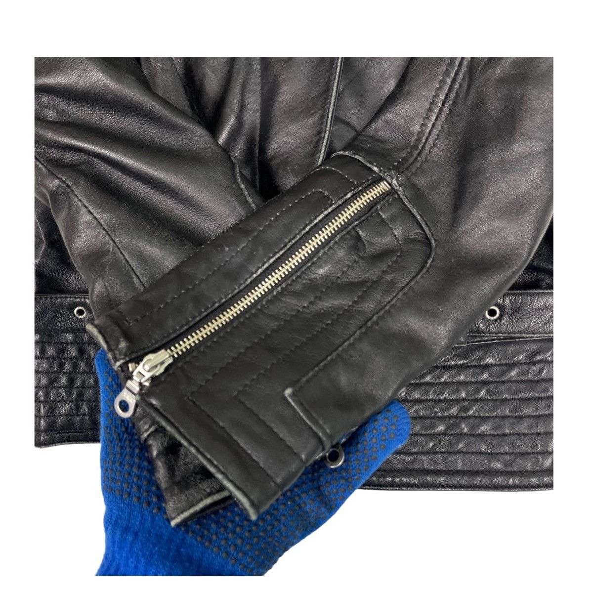 Japanese Brand × Other × Urban Outfitters 💥ROCKSTAR BIKER PU SYNTHETIC LEATHER JACKET Size US S / EU 44-46 / 1 - 6 Thumbnail