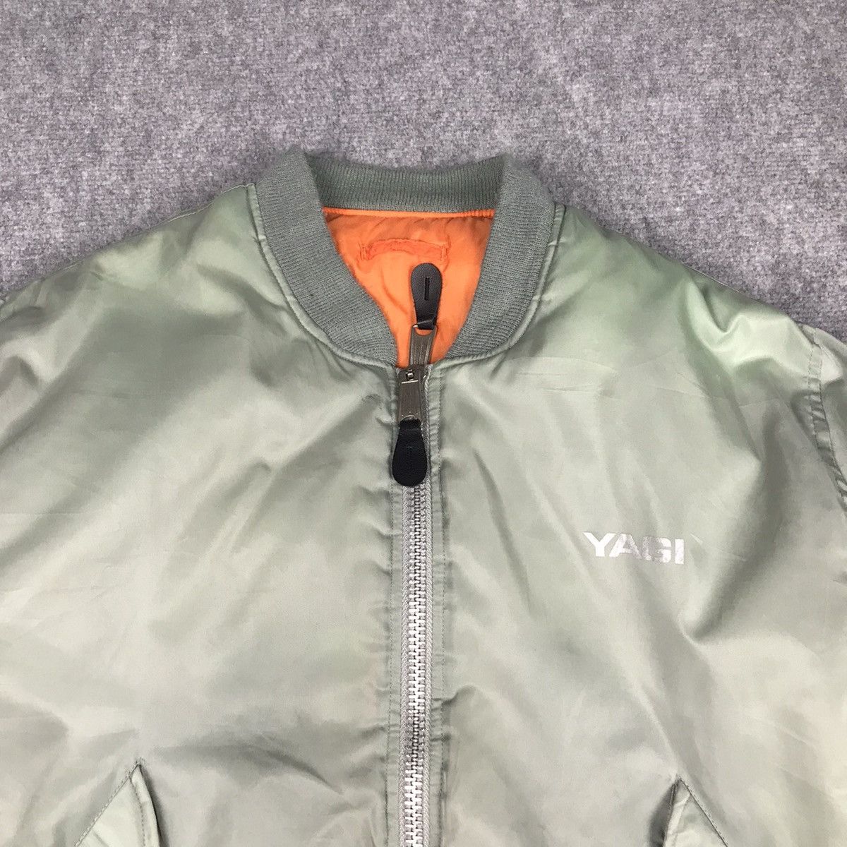 Japanese Brand BOMBER YAGI JACKET FLYER MA-1 FADED JACKET Size US M / EU 48-50 / 2 - 3 Thumbnail