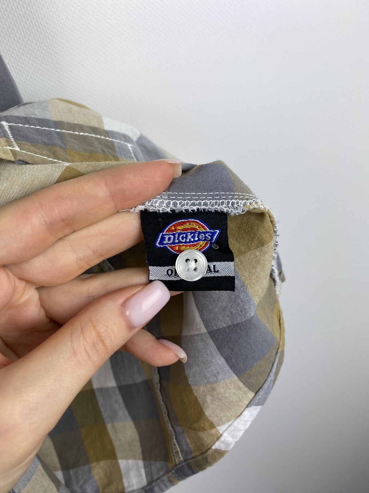 Dickies × Vintage Dickies Workwear men’s shirt sleeve checked shirt size 3XL Size US XXL / EU 58 / 5 - 10 Thumbnail