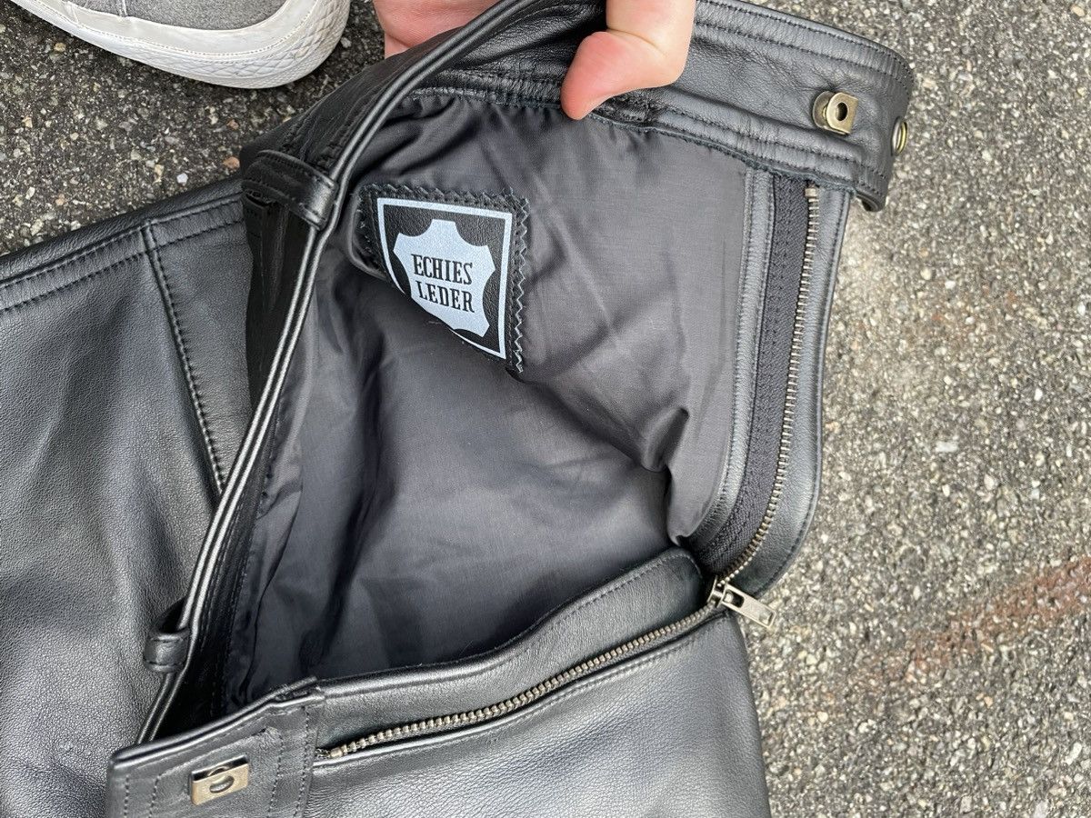 Genuine Leather × Vintage Awesome Vintage Genuine Leather Biker Pants Made in Europe Size US 32 / EU 48 - 6 Thumbnail