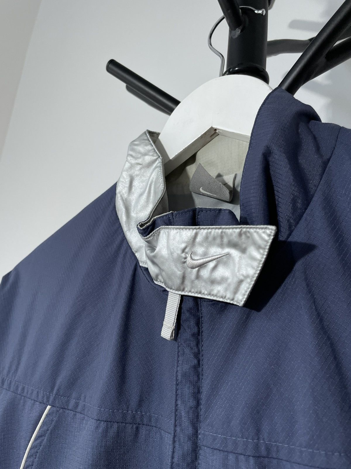 Nike × Vintage Vintage 90s Nike TN+ Center Swoosh Chrome Jacket Size US M / EU 48-50 / 2 - 10 Thumbnail