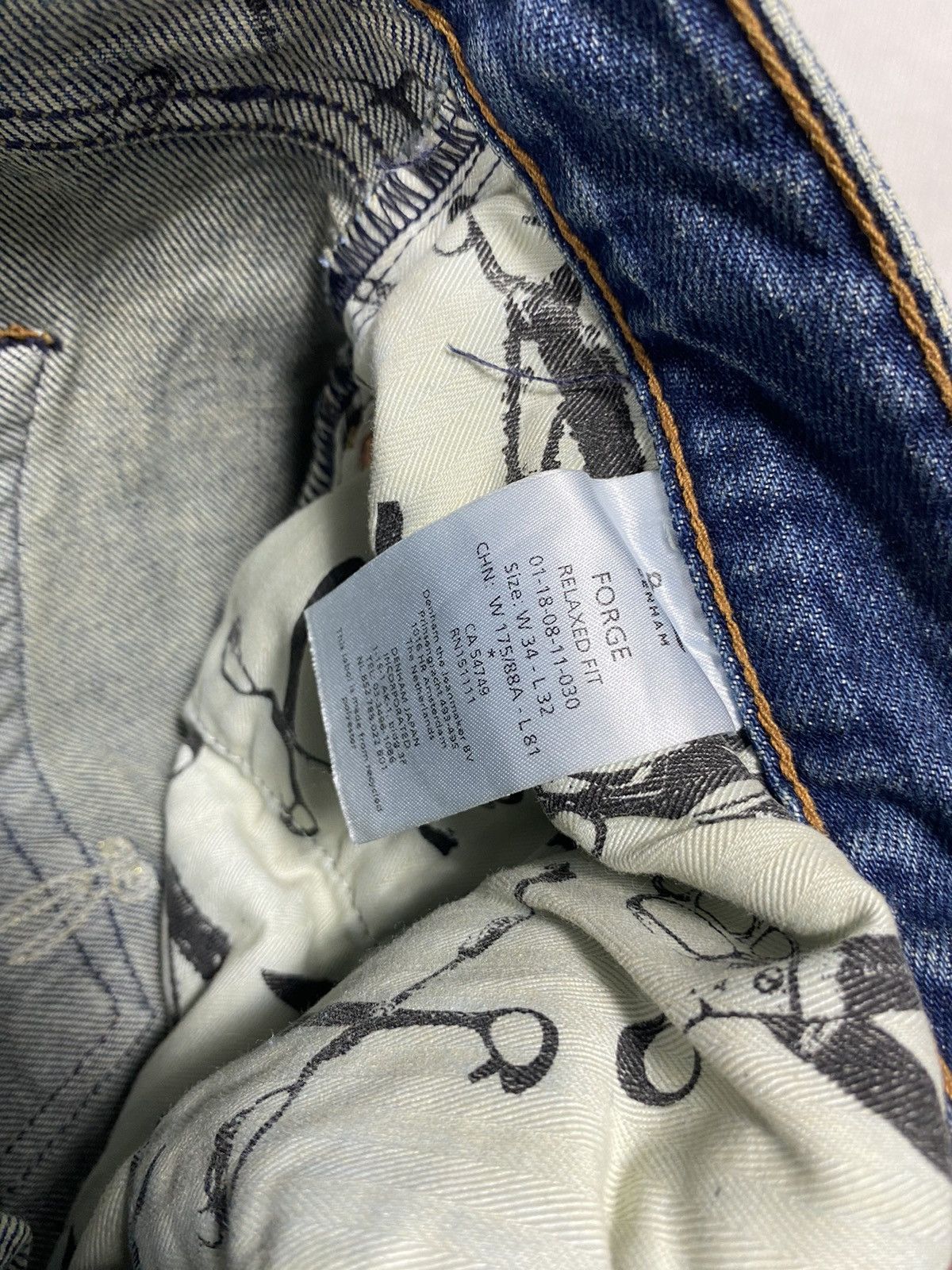 DENHAM Denham denim jeans distressed size 34 Size US 34 / EU 50 - 4 Thumbnail