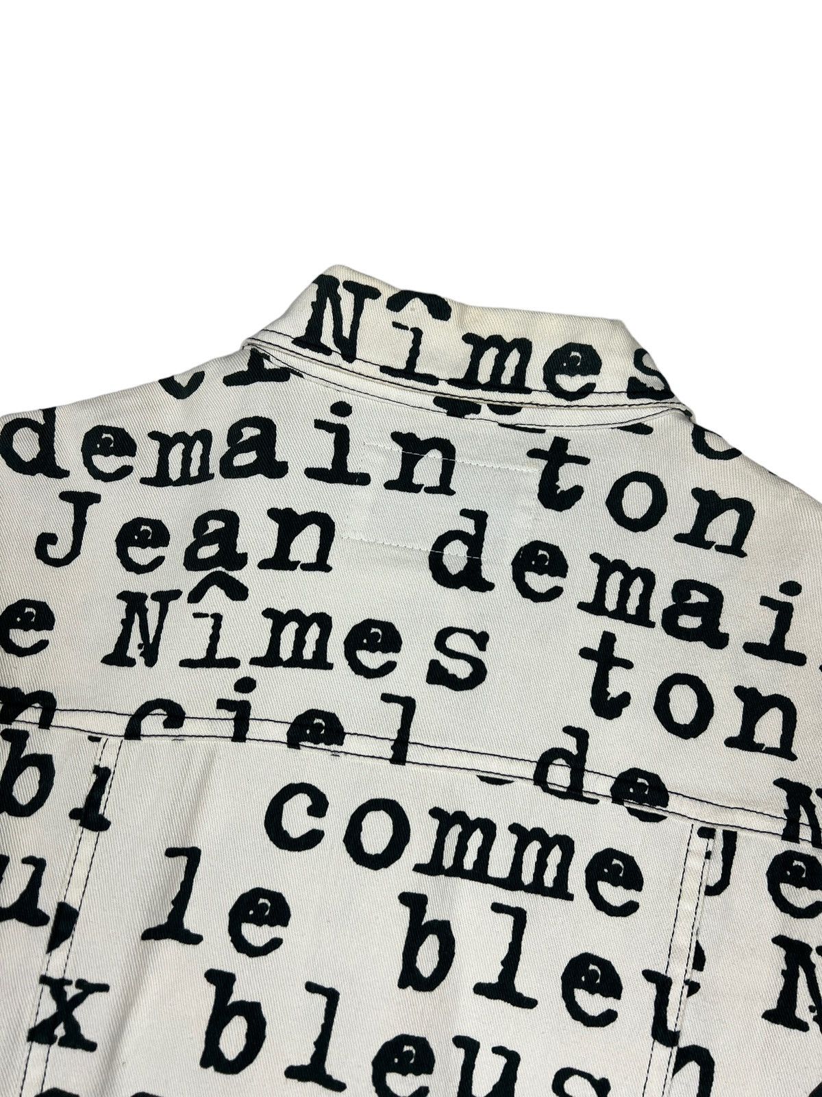 Jean Charles De Castelbajac Vintage Castelbajac ‘Wording” Denim Trucker Jacket Size US L / EU 52-54 / 3 - 9 Thumbnail