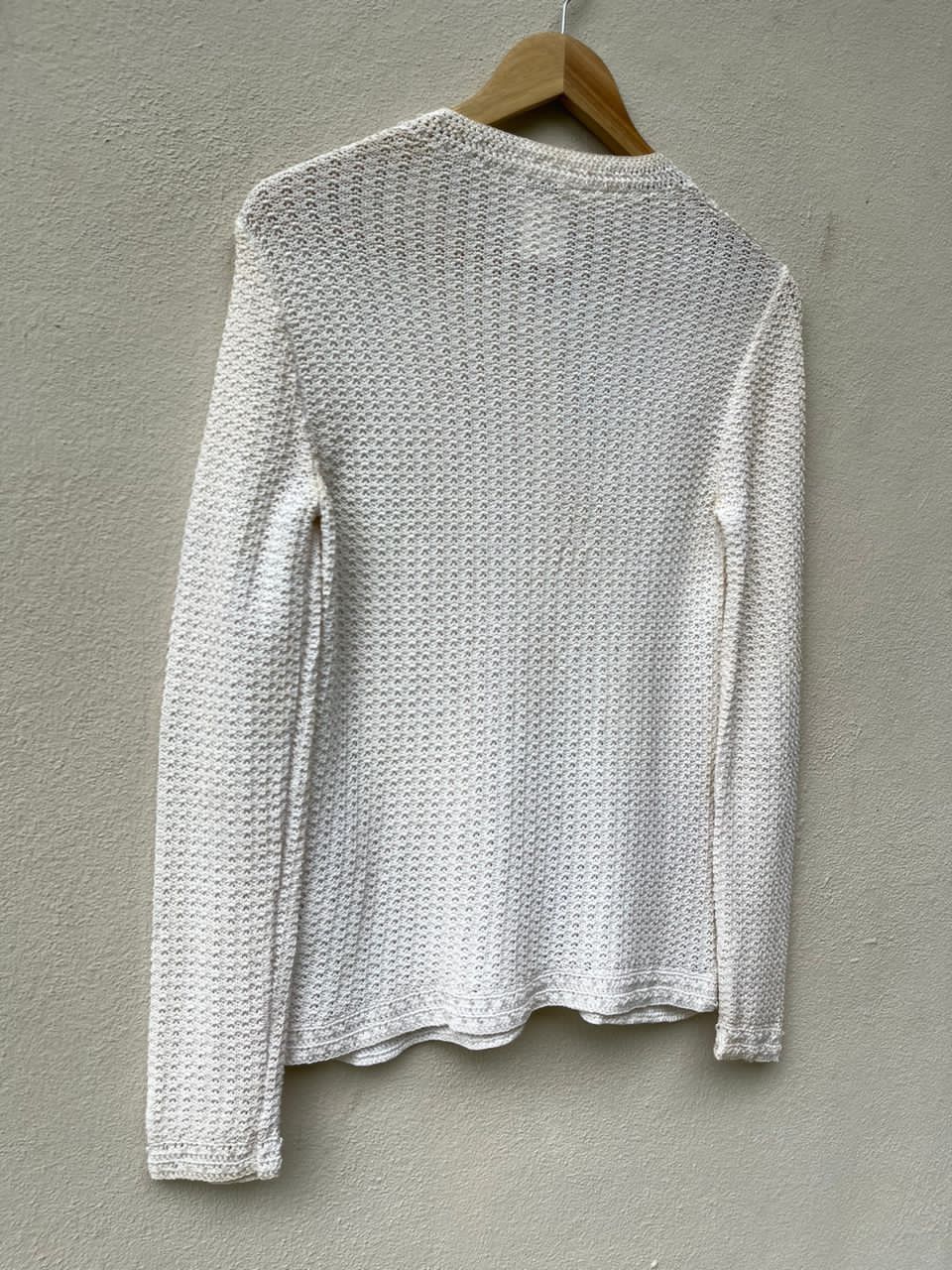 Chanel 2002 Chanel Crochet Henley Sweater Size S / US 4 / IT 40 - 13 Thumbnail