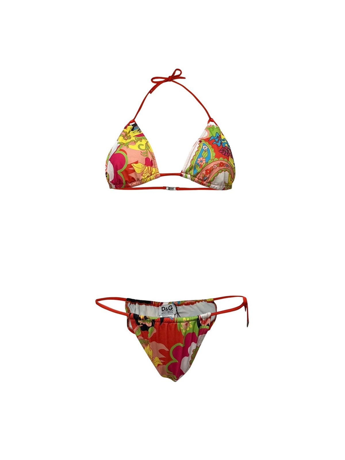 Dolce & Gabbana D&G Floral Paisley Print Bikini Size M / US 6-8 / IT 42-44 - 1 Thumbnail