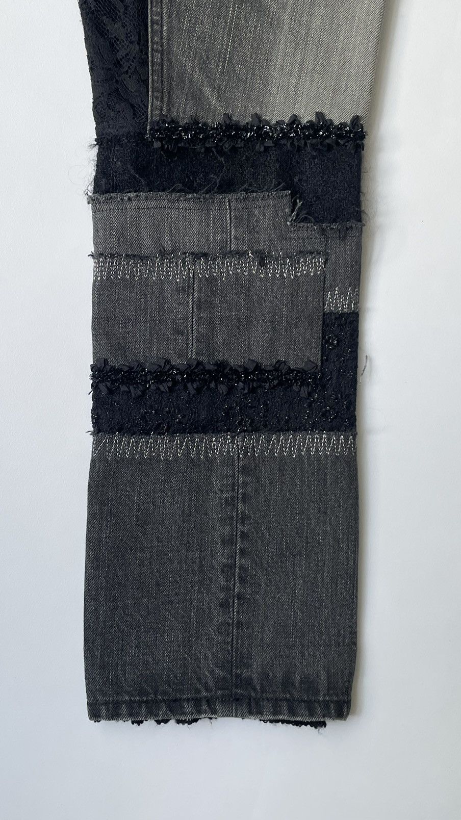 Comme des Garcons A/W 14 Distressed Patchwork Jeans Size 28" / US 6 / IT 42 - 10 Thumbnail