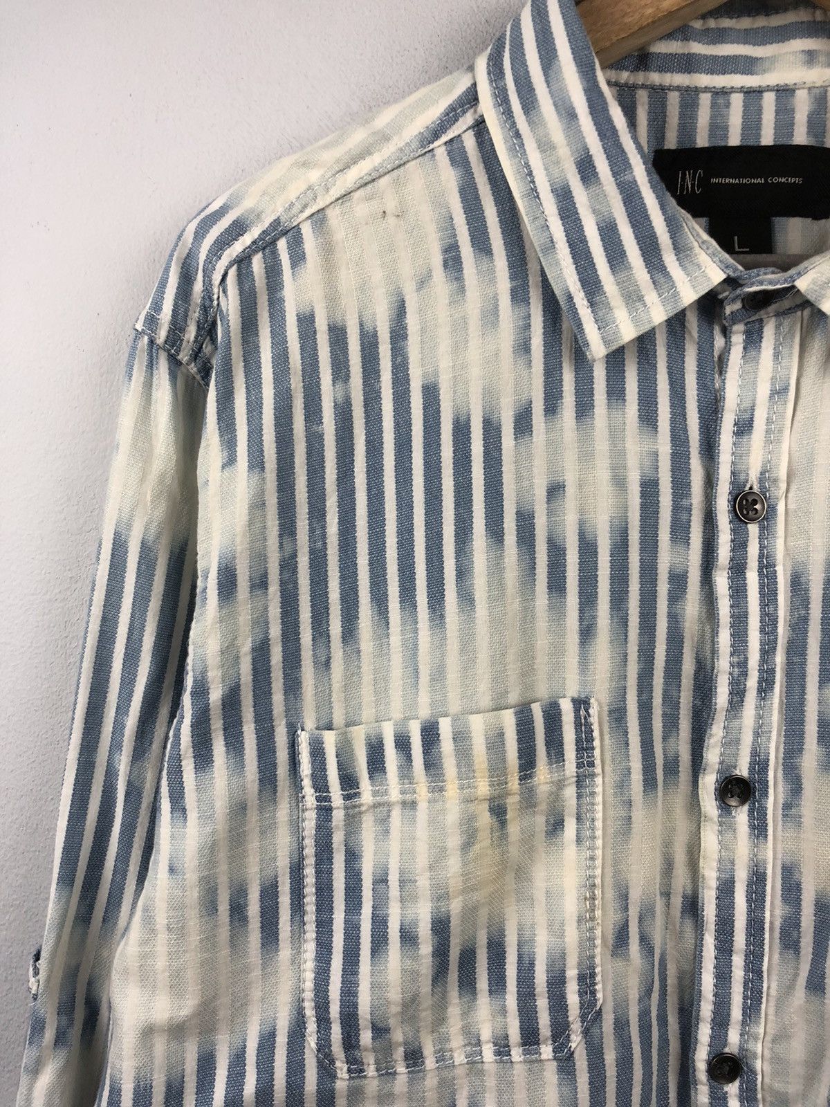 Le Grande Bleu (L.G.B.) I.N.C Concept Acid Wash Tie Dyed Button Up Shirt Size US L / EU 52-54 / 3 - 6 Thumbnail