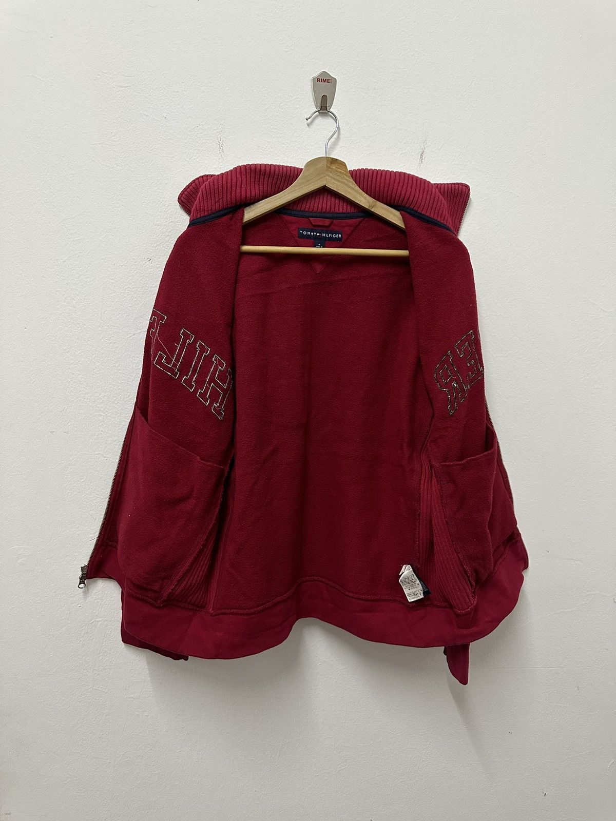 Tommy Hilfiger × Vintage Vintage Tommy Hilfiger Spell Out Embroidery Zipper Sweater Size US M / EU 48-50 / 2 - 6 Thumbnail