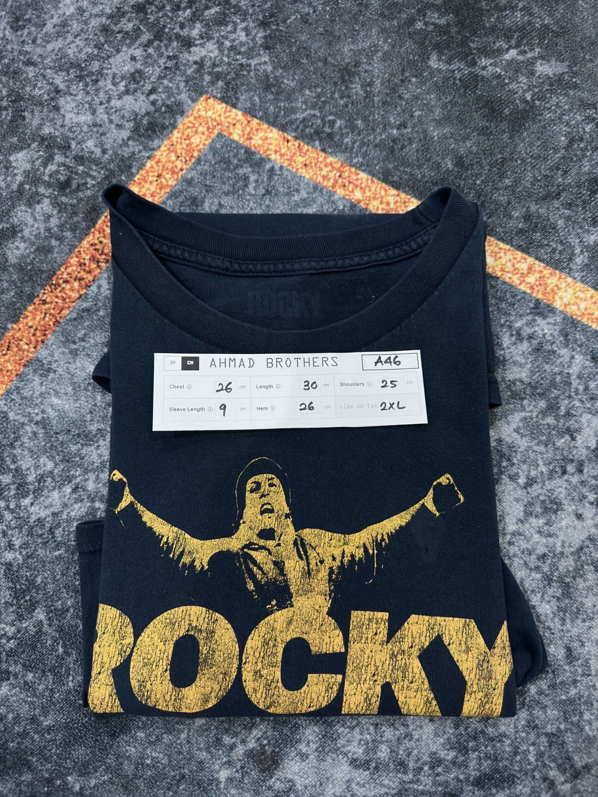 Vintage Vintage Rocky Sylvester Stallone Movie Oversize A46 Size US XXL / EU 58 / 5 - 10 Thumbnail