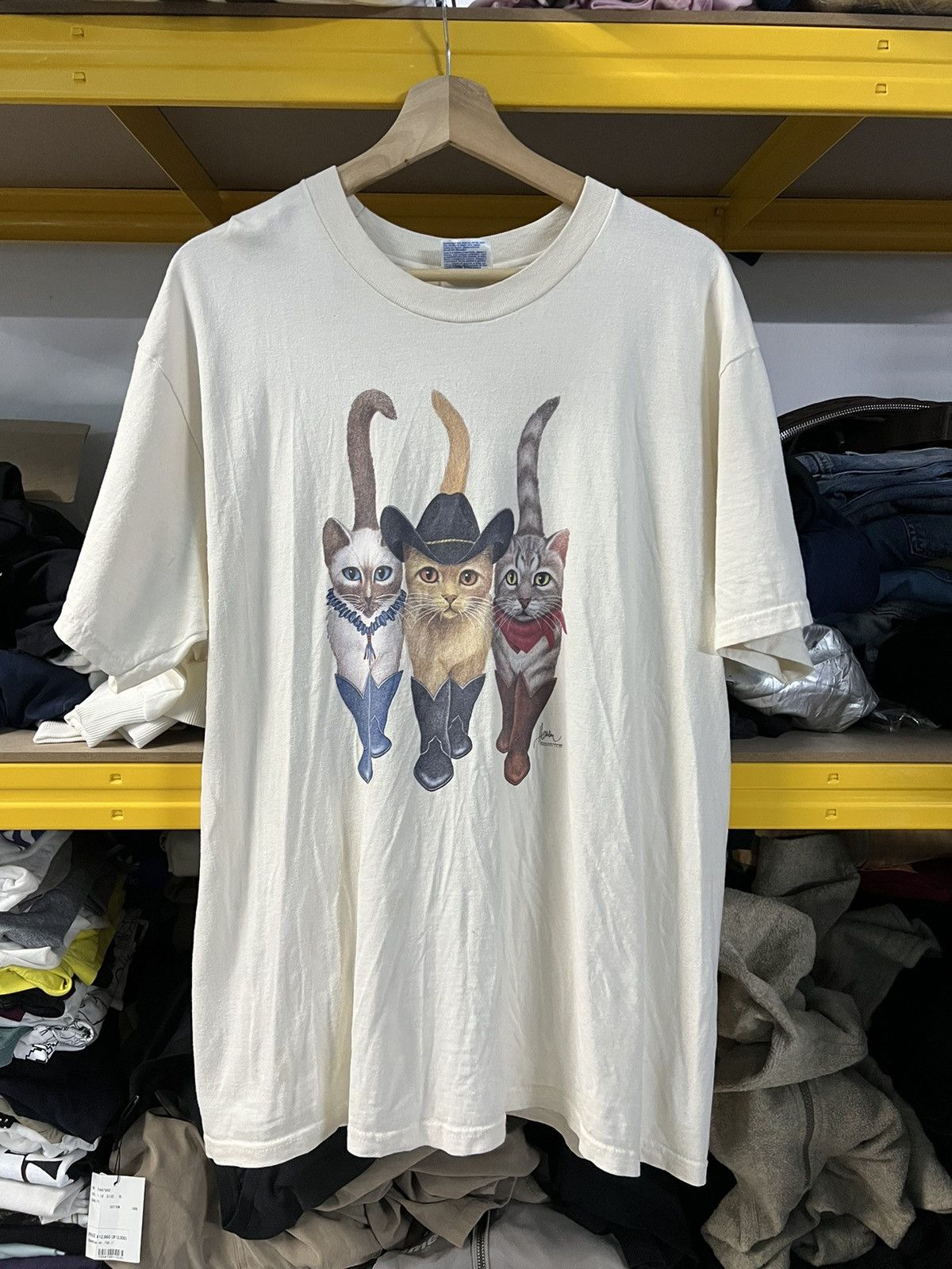 Hanes × Vintage Vintage Gangster Cats Very Rare Size US L / EU 52-54 / 3 - 2 Thumbnail