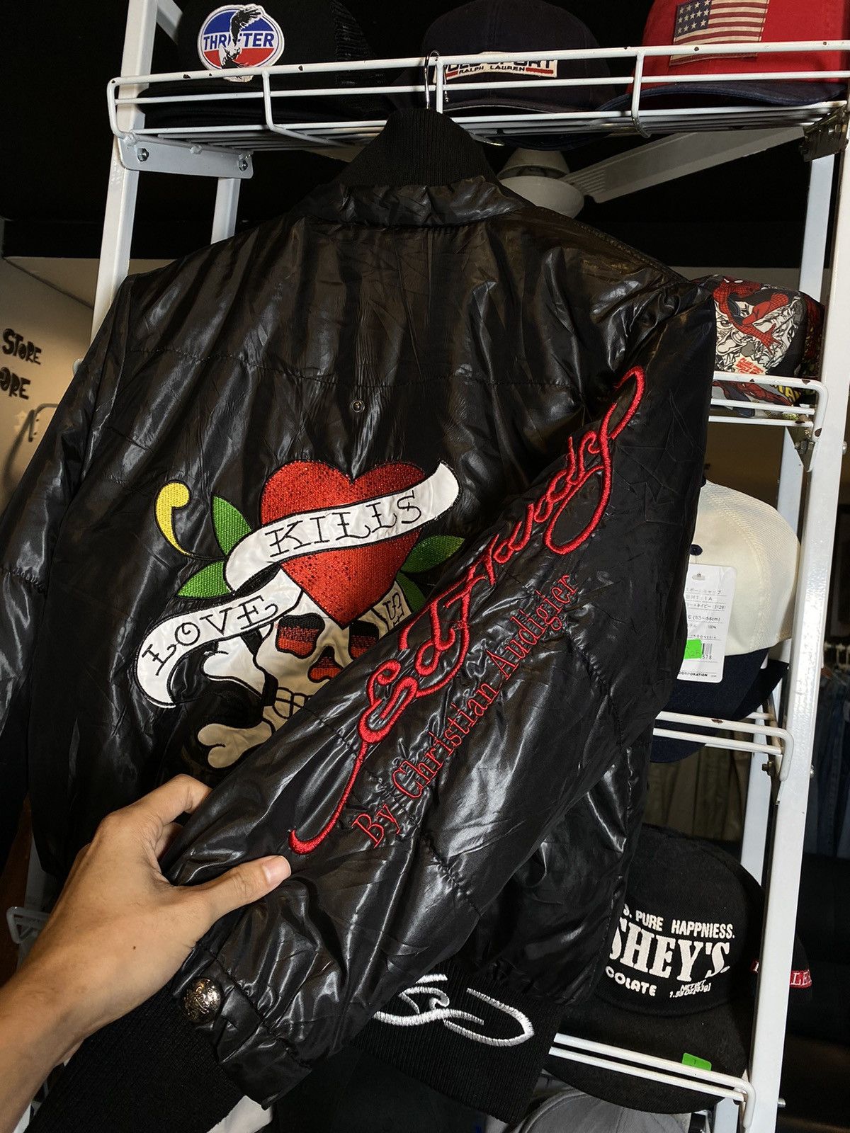 Ed Hardy 🔥Ed Hardy Christian Audigier Embroidery Puffer Jacket RARE Size US S / EU 44-46 / 1 - 10 Thumbnail