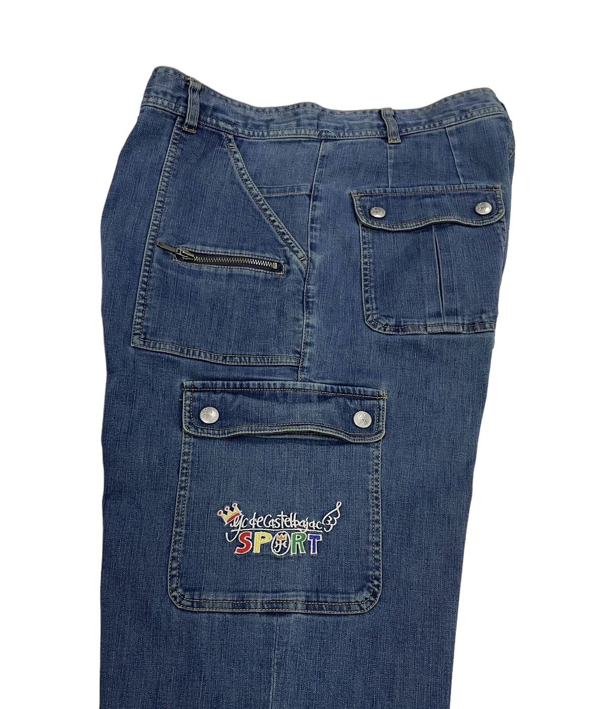 Jean Charles De Castelbajac Vintage Castelbajac Sport Cargo Jeans Embroidery Logo Size US 33 - 7 Thumbnail
