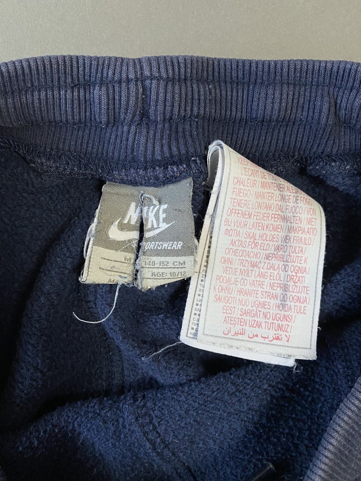 Nike Nike vintage navy sweatpants small logo Size US 28 / EU 44 - 4 Thumbnail