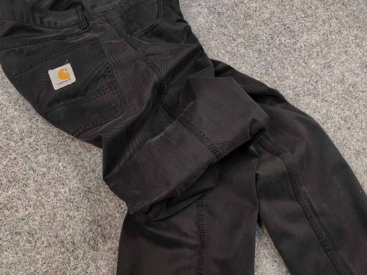 Carhartt Vintage 90's Carhartt Skill Faded Black Logo Pants Hype Size US 31 - 6 Thumbnail