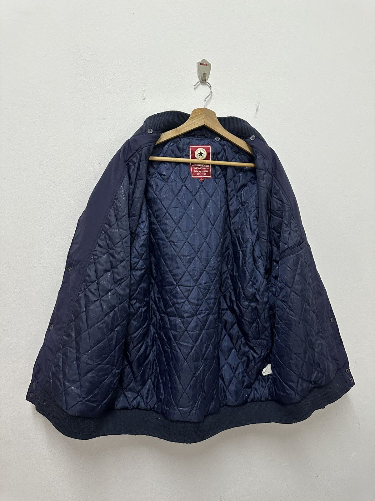 Converse × Vintage Vintage Converse Button Up Varsity Jacket Size US XL / EU 56 / 4 - 9 Thumbnail