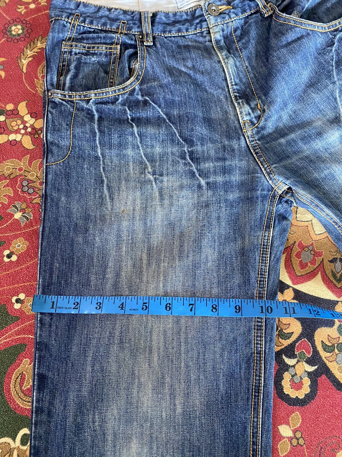 Japanese Brand Vintage GEGRGE Distressed Denim Pant Size US 32 / EU 48 - 22 Thumbnail