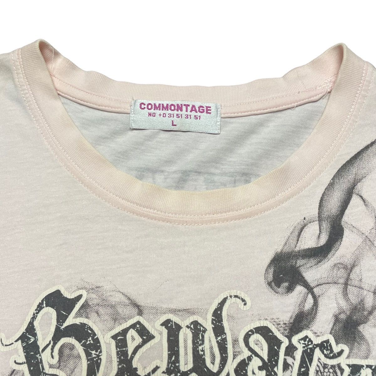 If Six Was Nine 🇯🇵☠️ COMMONTAGE SKULL WORDING SEDITIONARIES TSHIRT Size US L / EU 52-54 / 3 - 6 Thumbnail