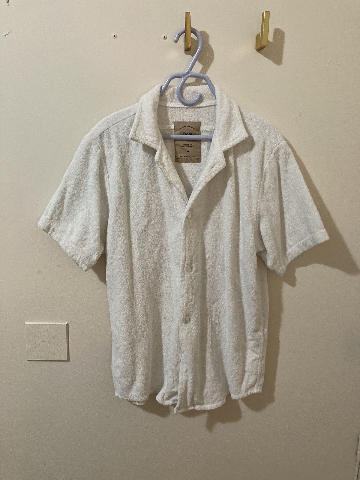 OAS OAS white terrycloth button up Size US M / EU 48-50 / 2 - 1 Thumbnail